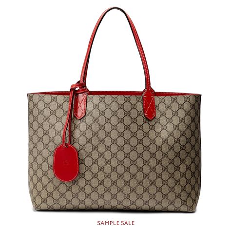 gucci coated fabric tote|gucci reversible tote uk.